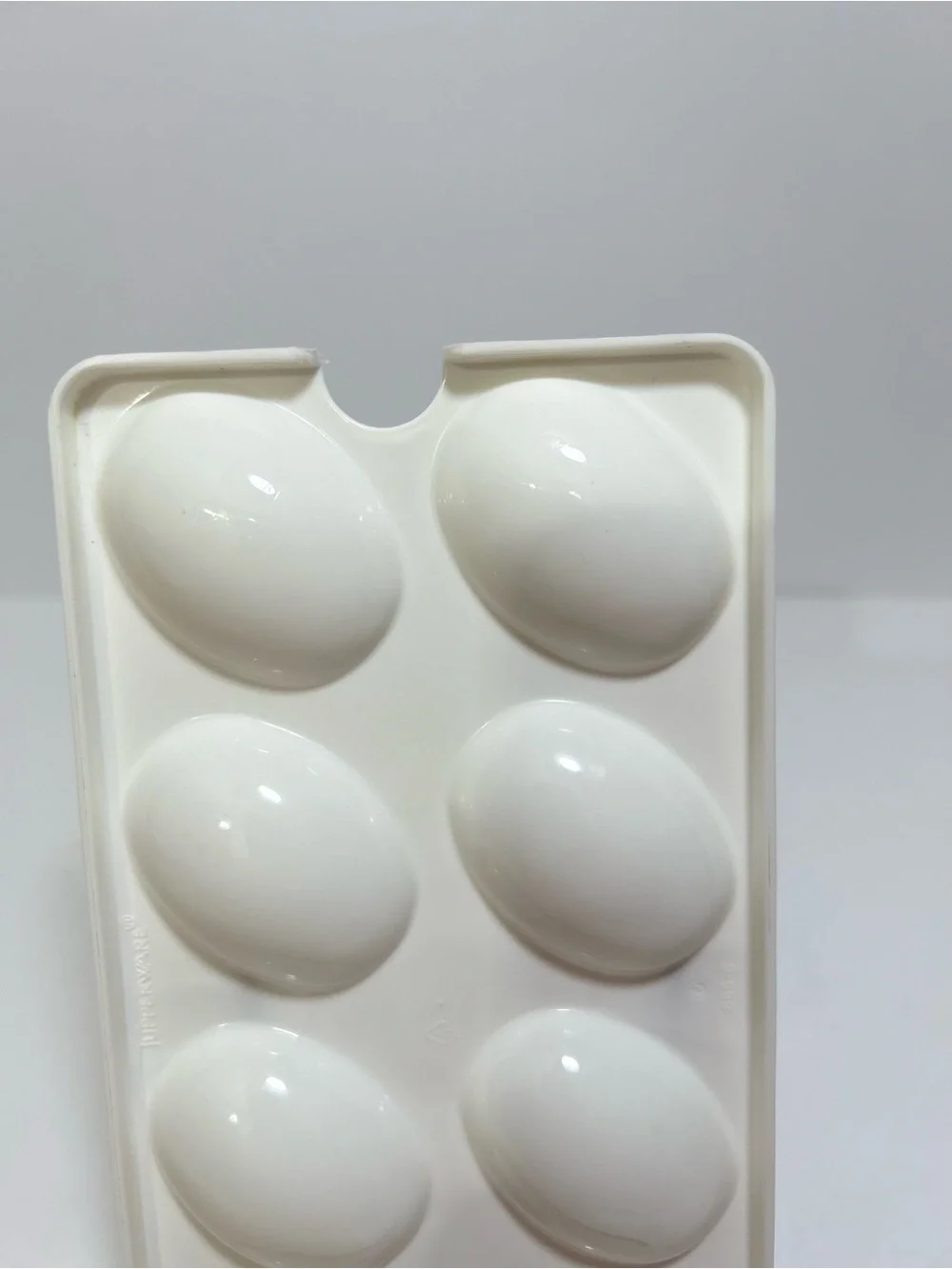 Tupperware 665-6 Deviled Egg Tray Keeper Inserts Holds 8 Eggs Replacement White
